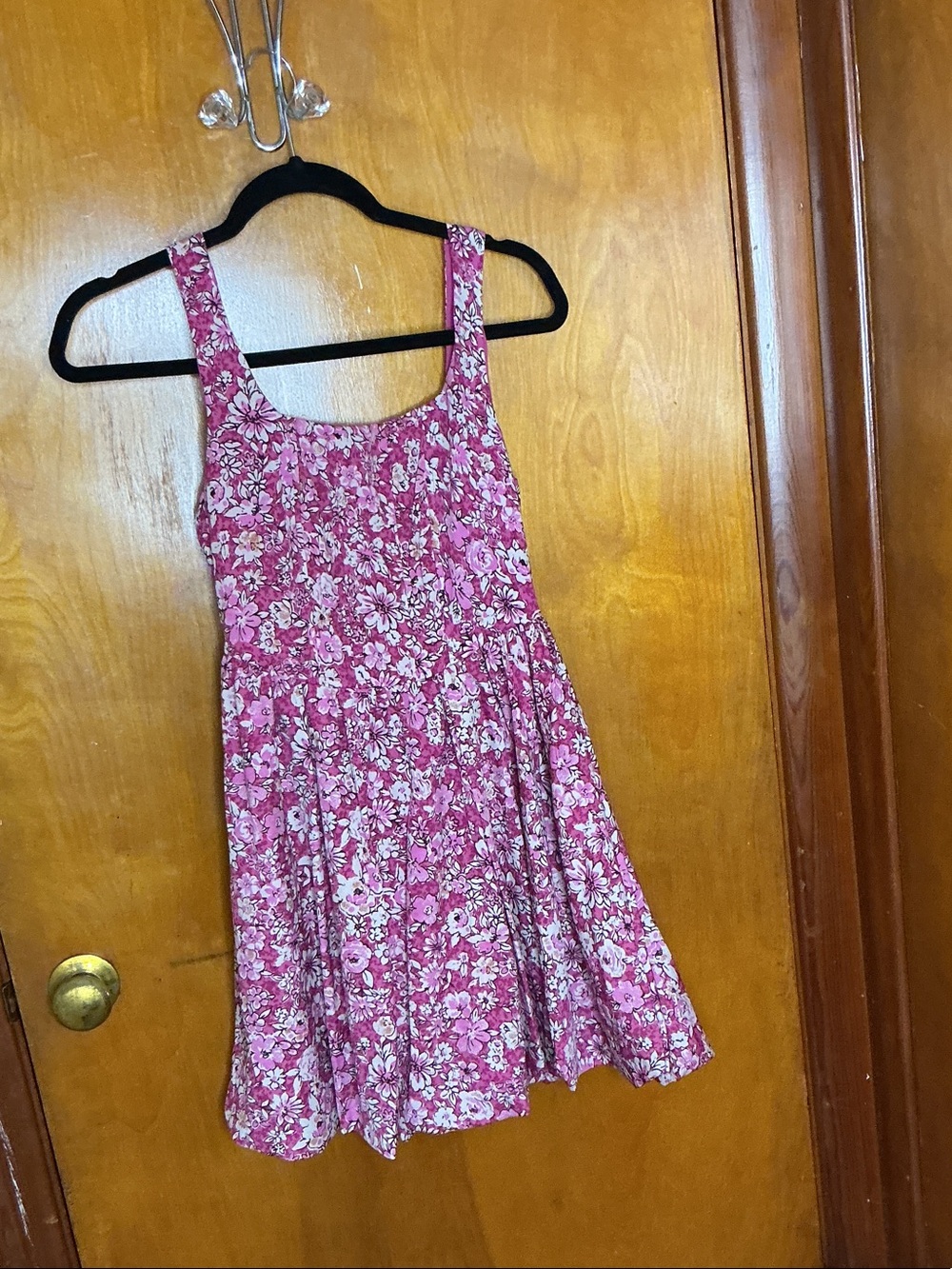 Marshalls Pink Floral Girl's Sundress - Sleeveless Summer Dress